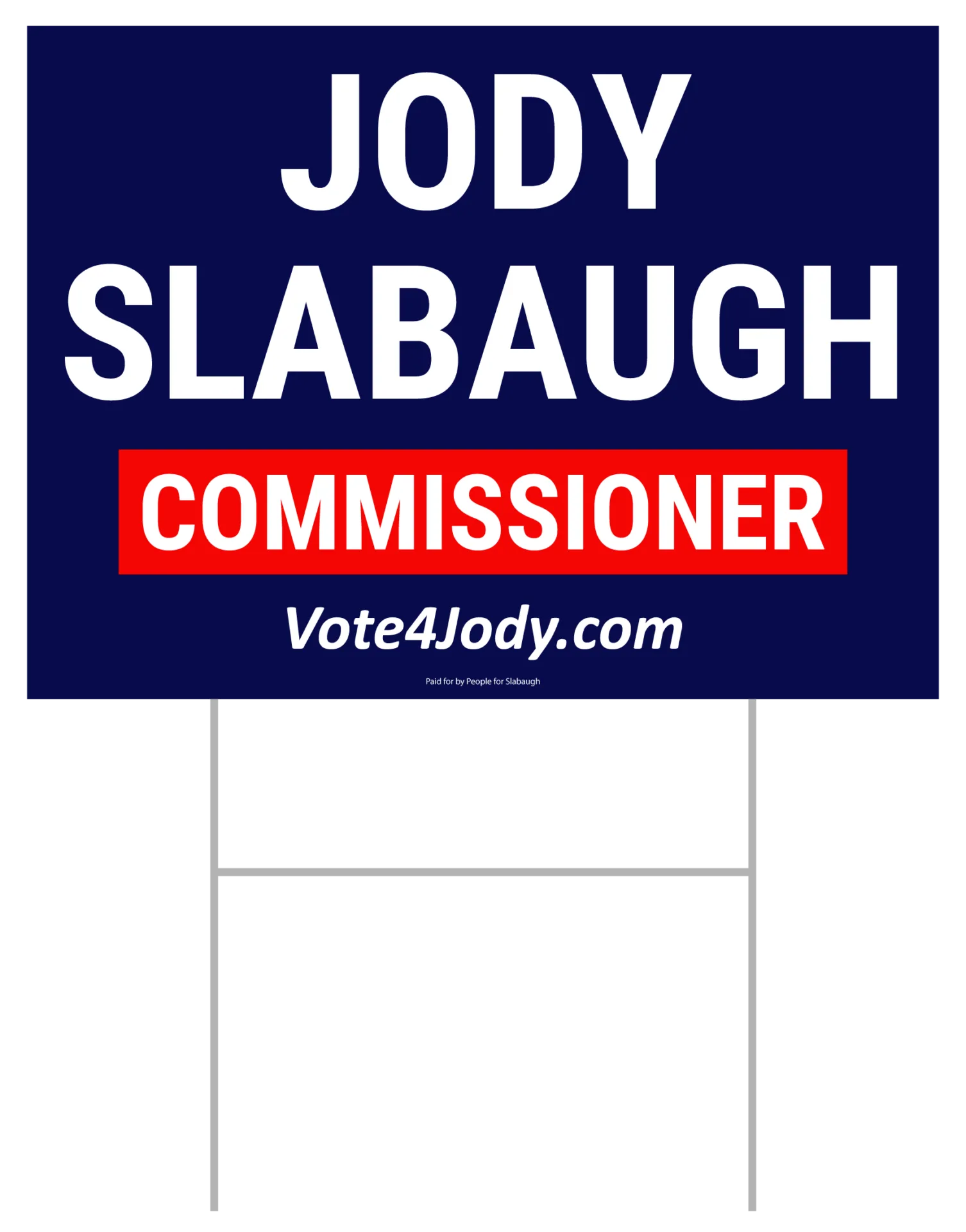 yard sign with stakes